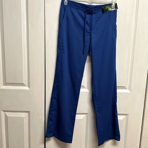 Natural Uniform Royal Blue Modern Fit Flex Scrub Pants Size S NWT